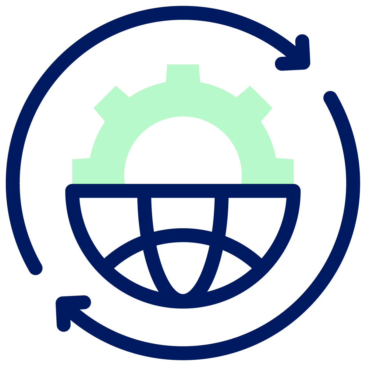 Beeline icons - green_Globalization