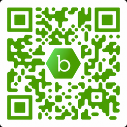 Modern Green QR Code with Center Badge