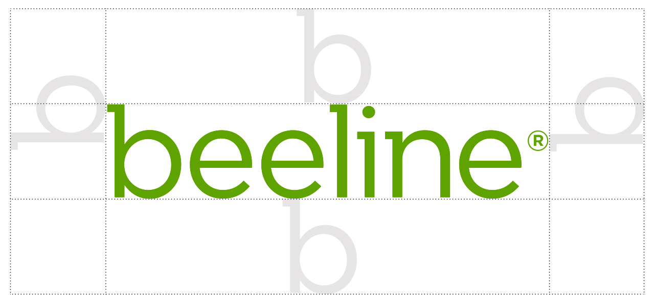 Beeline logo clear space