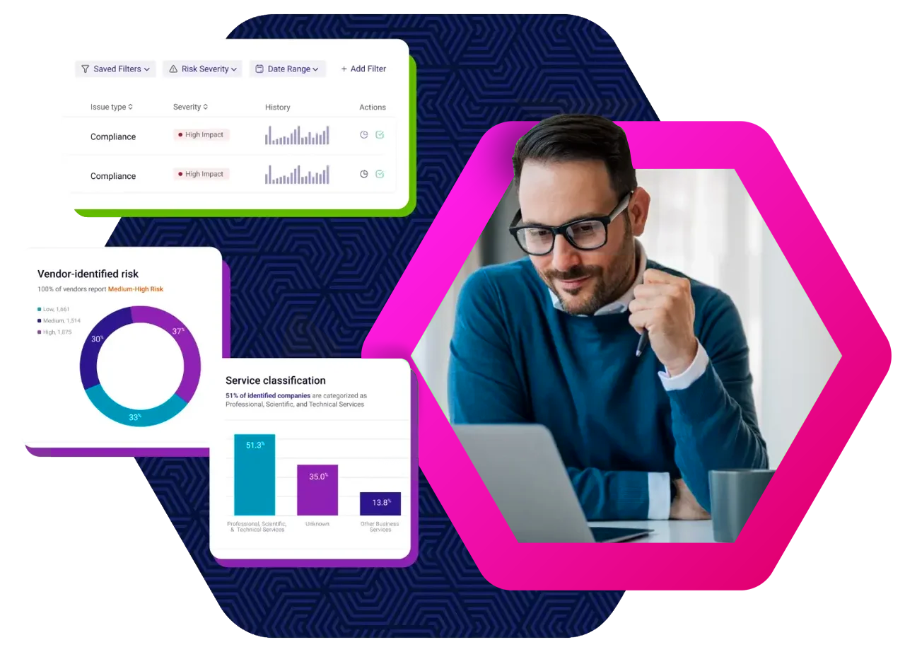 Man working with MBO software