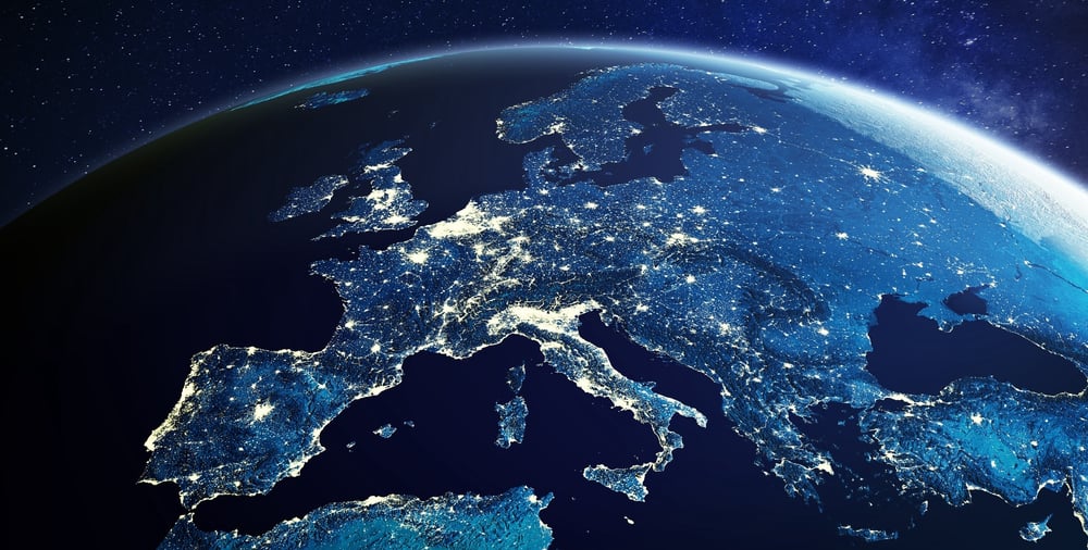 view of the earth, Europe, from space view of the earth, Europe, from space